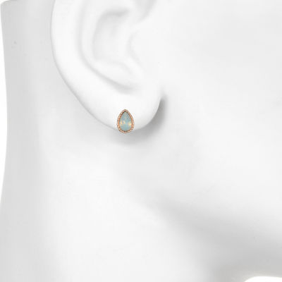 Bijoux Bar Womens Simulated Pearl Round 6 Pair Earring Set