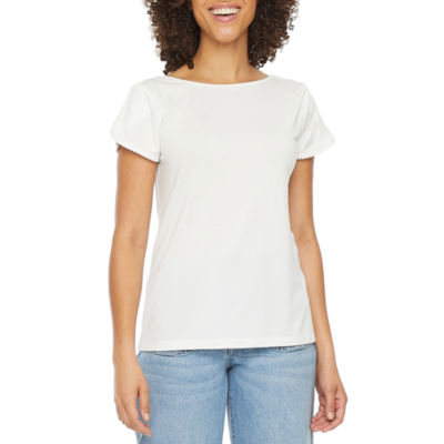 Ryegrass Womens Crew Neck Short Sleeve TShirt JCPenney