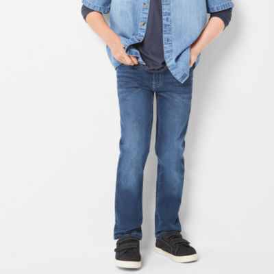 Thereabouts Little & Big Kid Boys Adjustable Waist Stretch Fabric Slim Fit Jean