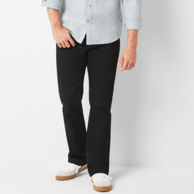 Arizona Mens Advance Flex 360 Slim Bootcut Jean, Color: Blk Rinse - JCPenney