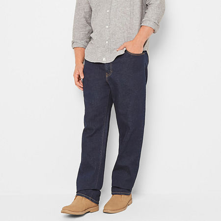 mutual weave Big and Tall Mens Straight Leg Jeans, 46 29, Blue