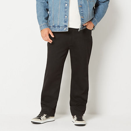 Arizona Advance Flex 360 Big and Tall Mens Straight Leg Relaxed Fit Jean, 46 29, Black