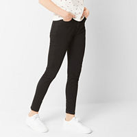 Arizona Womens High Rise Skinny Fit Jegging Jean, 5 Long, Black