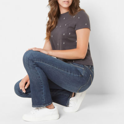 Arizona Juniors Mid Rise Bootcut Jean