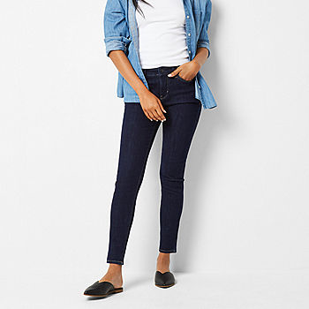 - Jean Mid JCPenney Fit Womens a.n.a Rise Skinny