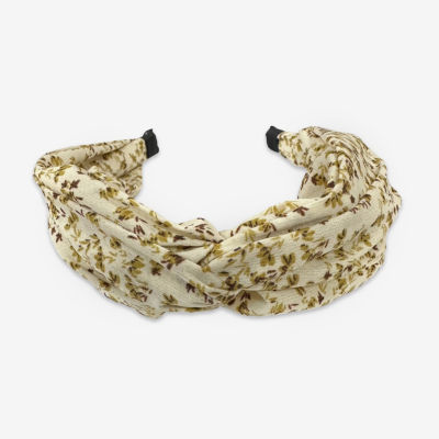 a.n.a Ivory & Yellow Floral Twist Womens Headband