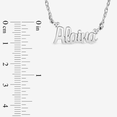Personalized Genuine Diamond Accent Name Necklace