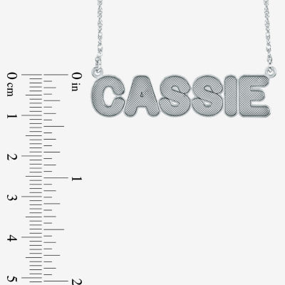 Personalized Sterling Silver Bold Name Necklace