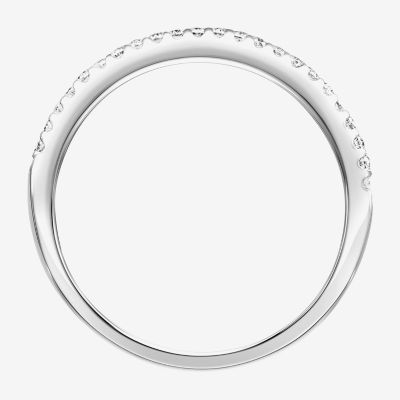 10MM 2 CT. T.W. Lab Created White Moissanite Sterling Silver Round Anniversary Band