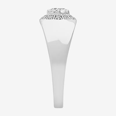 11.5MM 1 CT. Lab Created White Moissanite Sterling Silver Round Wedding Band