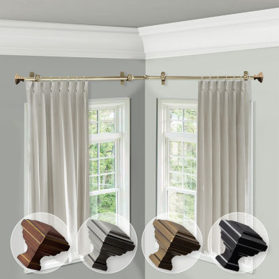 Rod Desyne Eudora Corner 3/4 Adjustable Curtain