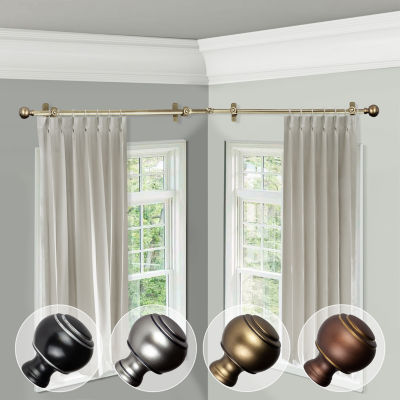 Rod Desyne Jaylin Corner 3/4 Adjustable Curtain