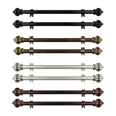 Rod Desyne (Set Of 2) Primrose 5/8 Adjustable Side Curtain