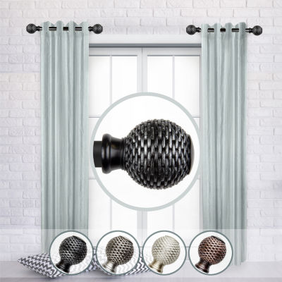 Rod Desyne (Set Of 2) Bala 1 Adjustable Side Curtain