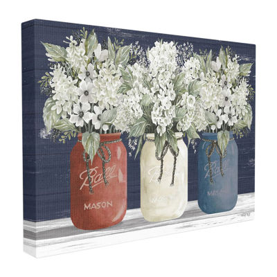 Stupell Industries Bouquets Rustic Canvas Art