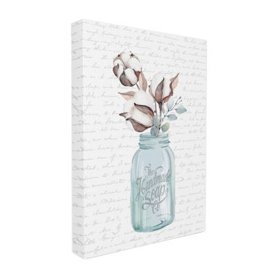 Stupell Industries Handmade Soap Jar Canvas Art