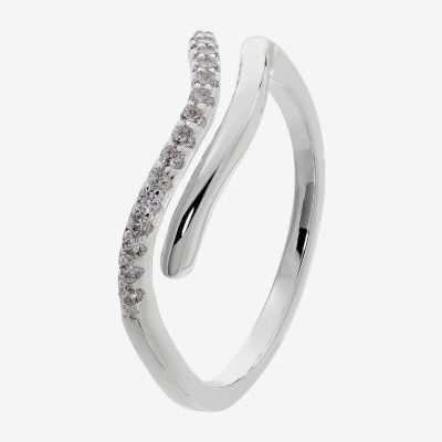 Sparkle Allure Zodiac 2MM Cubic Zirconia Pure Silver Over Brass Band