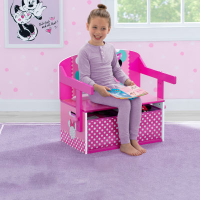 Disney Minnie Mouse Kids Wooden Storage Bench