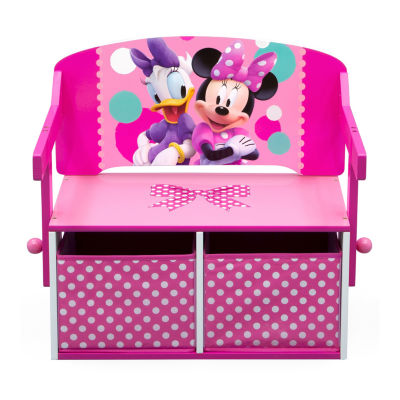 Disney Minnie Mouse Kids Wooden Storage Bench