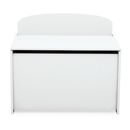 Kids Wooden Toy Box Pink, One Size, White