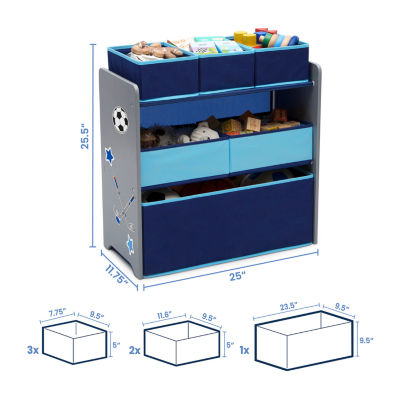 6-Cubby Toy Organizer