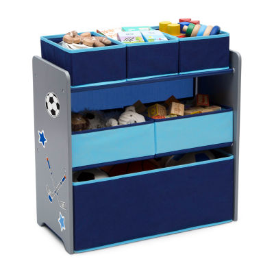 MICKEY MOUSE 6 BIN STORAGE UNIT - KIDS CHILDRENS TOYS BOOKS GAMES STORAGE