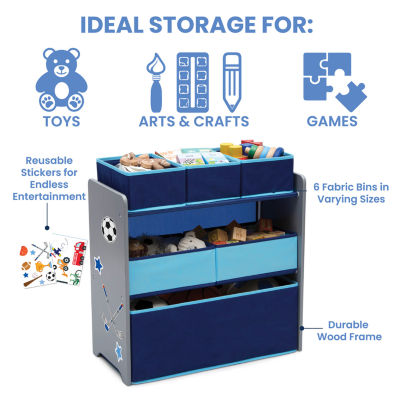 6-Cubby Toy Organizer