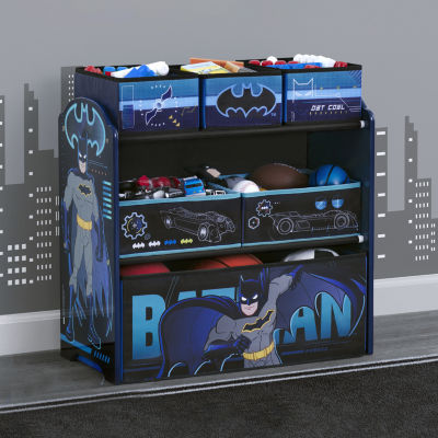DC Comics Batman 6-Cubby Toy Organizer