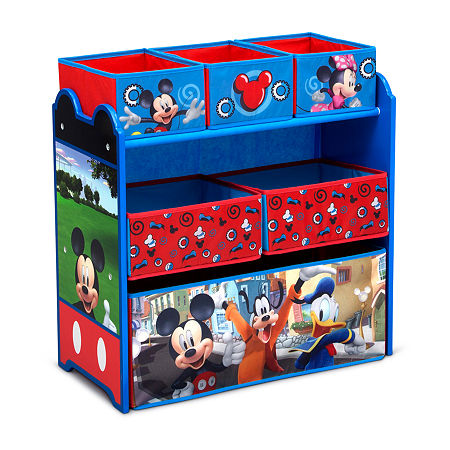 Disney Mickey Mouse 6-Cubby Toy Organizer, One Size, Blue -  TB84721MM-1054