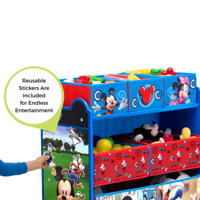 Disney Mickey Mouse 6-Cubby Toy Organizer