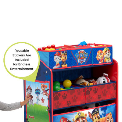 PAW Patrol Kids 6-Cubby Toy Organizer