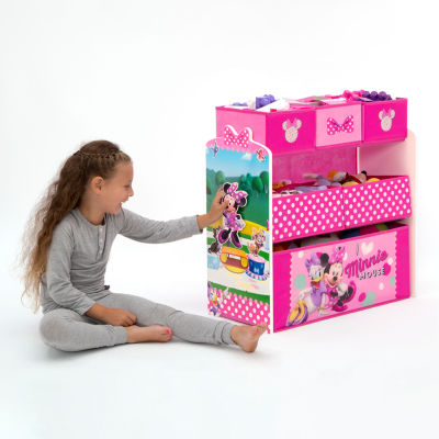 Disney Minnie Mouse 6-Cubby Toy Organizer