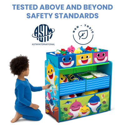 Baby Shark 6-Cubby Toy Organizers