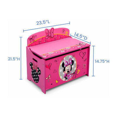 Disney Minnie Mouse Wooden Toy Box