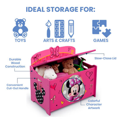 Disney Minnie Mouse Wooden Toy Box