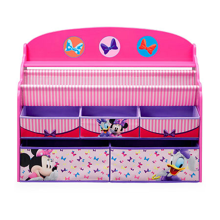 Disney Minnie Mouse 5-Cubby Toy Organizer, One Size, Pink