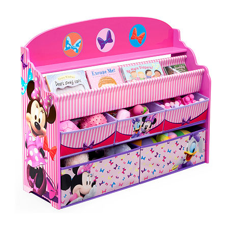 Disney Minnie Mouse 5-Cubby Toy Organizer, One Size, Pink