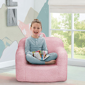 Delta Children Cozee Sherpa Chair Pink