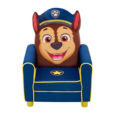 PAW Patrol Chase Upholstered Kids Chair, One Size, Blue