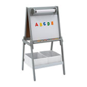 Delta Children Mysize Double-Sided Storage Easel - White Easel