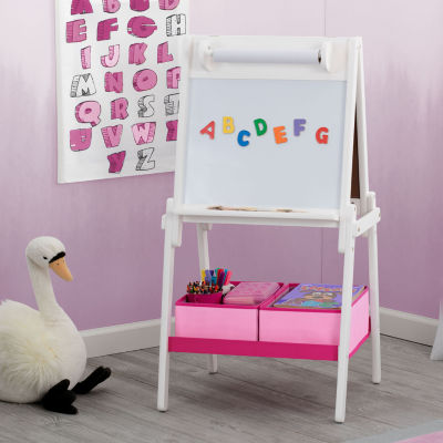 Delta Children Mysize Double-Sided Storage Easel - White Easels