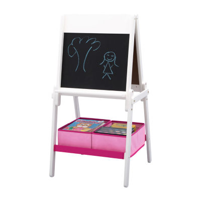 Delta Children Mysize Double-Sided Storage Easel - White Easels