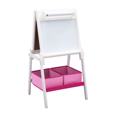 Delta Children Mysize Double-Sided Storage Easel - White Easel