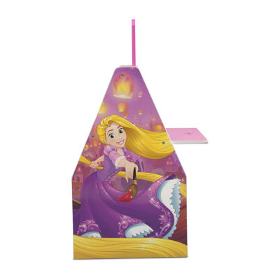 Delta Children Princess Activity Center - Easel Desk With Stool & Toy Organizer Rapunzel 2-pc. Easel