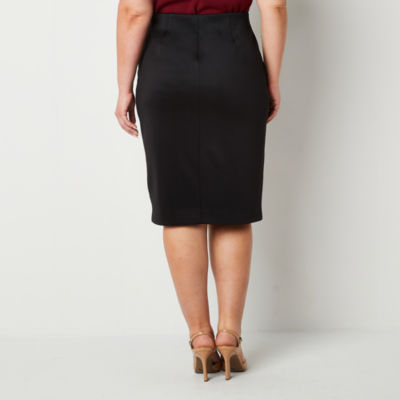 Bold Elements Womens Plus Pencil Skirt-Plus