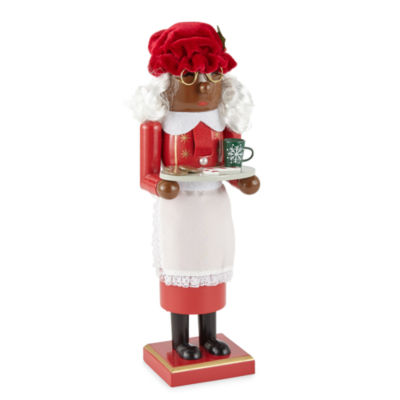 North Pole Trading Co. 14in Mrs. Claus African American Christmas Nutcracker