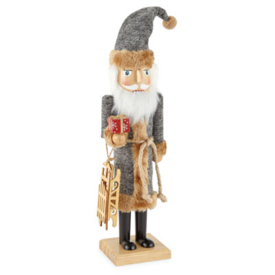 North Pole Trading Co. 14in Woodland Christmas Nutcracker