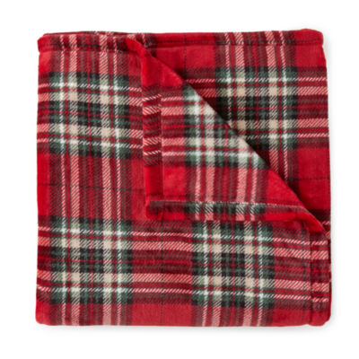 North Pole Trading Co. Holiday Velvet Plush Throw