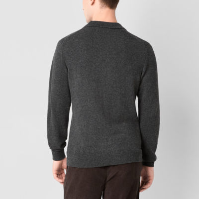 mutual weave Mens Long Sleeve Pullover Sweater