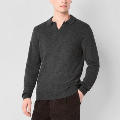 mutual weave Mens Long Sleeve Pullover Sweater